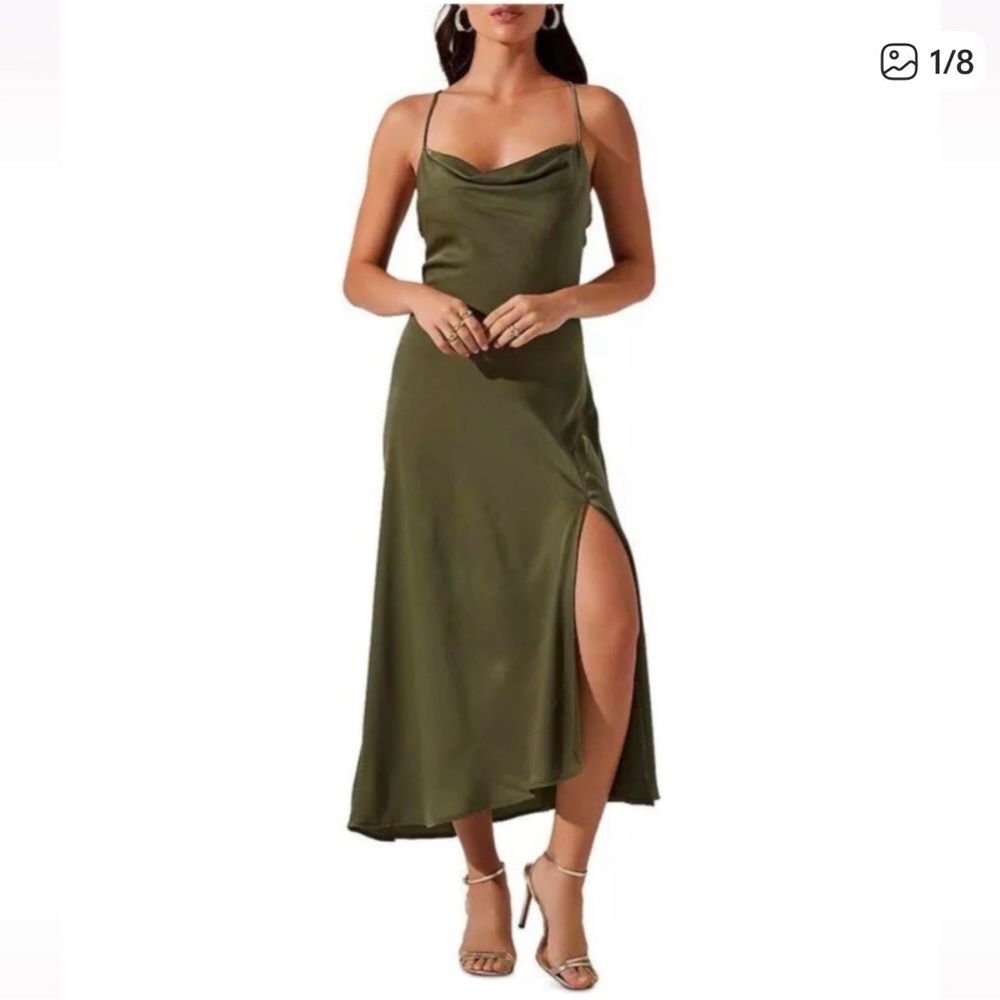 ASTR Gaia Slip Dress adjustable straps